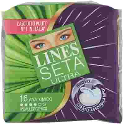 ASSORBENTE LINES SETA ULTRA ANATOMICO 16 PEZZI