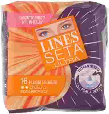 ASSORBENTE LINES SETA ULTRA LEGGERO 16 PEZZI