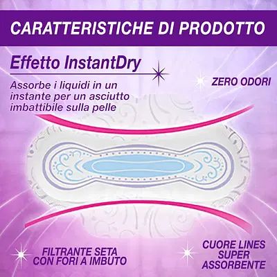 ASSORBENTE LINES SETA ULTRA LUNGO CON ALI 11 PEZZI ASSORBENTE LINES SETA ULTRA LUNGO CON ALI 11 PEZZI