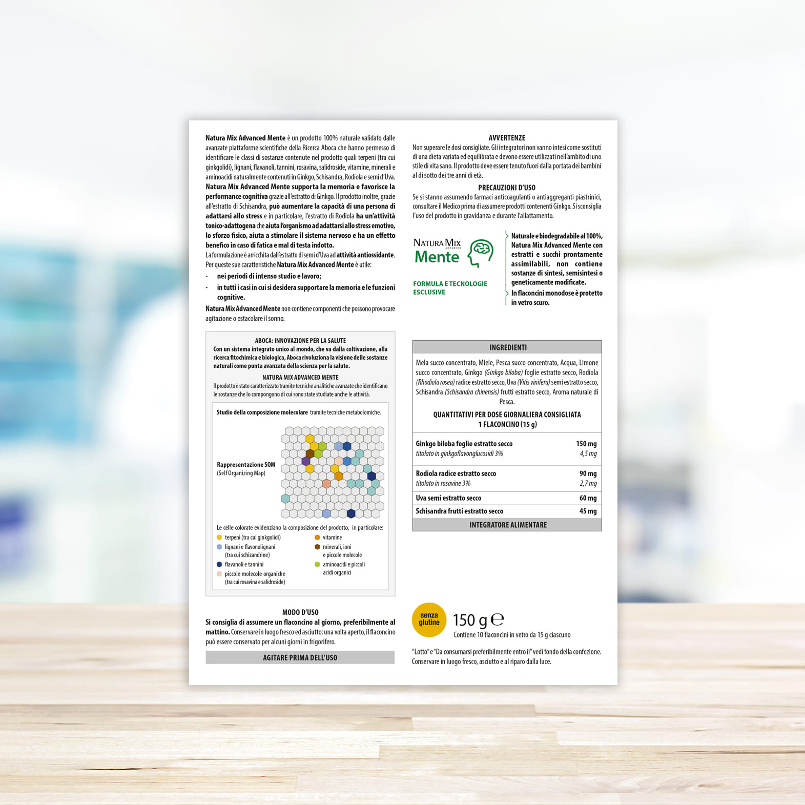 NATURA MIX ADVANCED MENTE 10 FLACONCINI 150 G