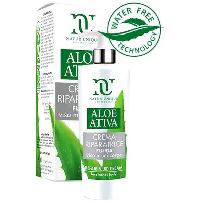 ALOE ATTIVA CREMA FLUIDA RIPARATRICE 190 ML NATUR UNIQUE ALOE ATTIVA CREMA FLUIDA RIPARATRICE 190 ML NATUR UNIQUE