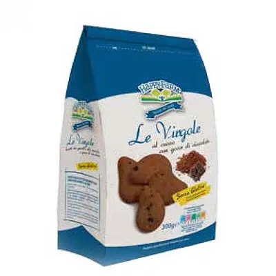 HAPPY FARM VIRGOLE AL CACAO CON GOCCE DI CIOCCOLATO 300 G HAPPY FARM VIRGOLE AL CACAO CON GOCCE DI CIOCCOLATO 300 G