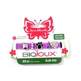 BRACCIALETTO LILAC IN SILICONE CON CHARMS DI METALLO