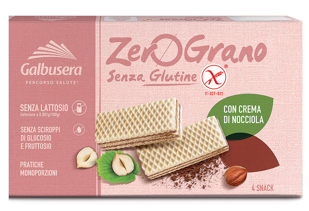 Zerograno Wafer Nocciola 180 G