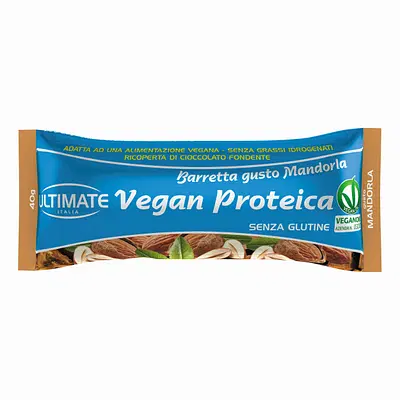 ULTIMATE BARRETTA VEGAN PROTEICA MANDORLA 24 X 40 G ULTIMATE BARRETTA VEGAN PROTEICA MANDORLA 24 X 40 G