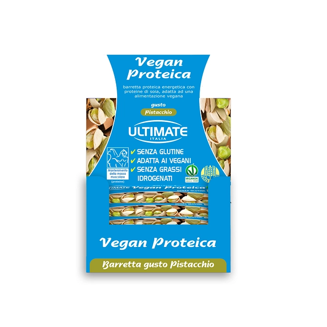 Ultimate Barretta Vegan Proteica Pistacchio 24 X 40 G