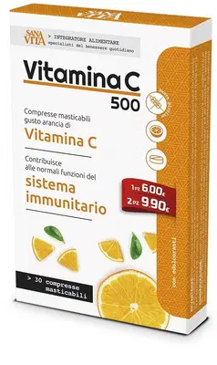 SANAVITA VITAMINA C MASTICABILE 30 COMPRESSE SANAVITA VITAMINA C MASTICABILE 30 COMPRESSE