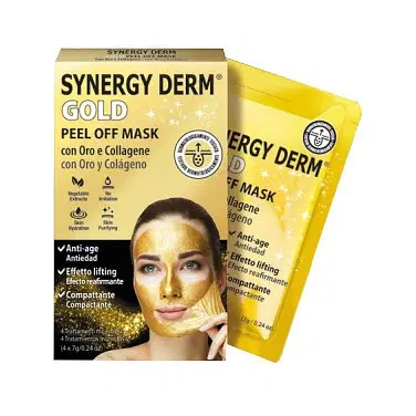 SYNERGY DERM GOLD PEEL OFF MASK 4 X 7 G SYNERGY DERM GOLD PEEL OFF MASK 4 X 7 G
