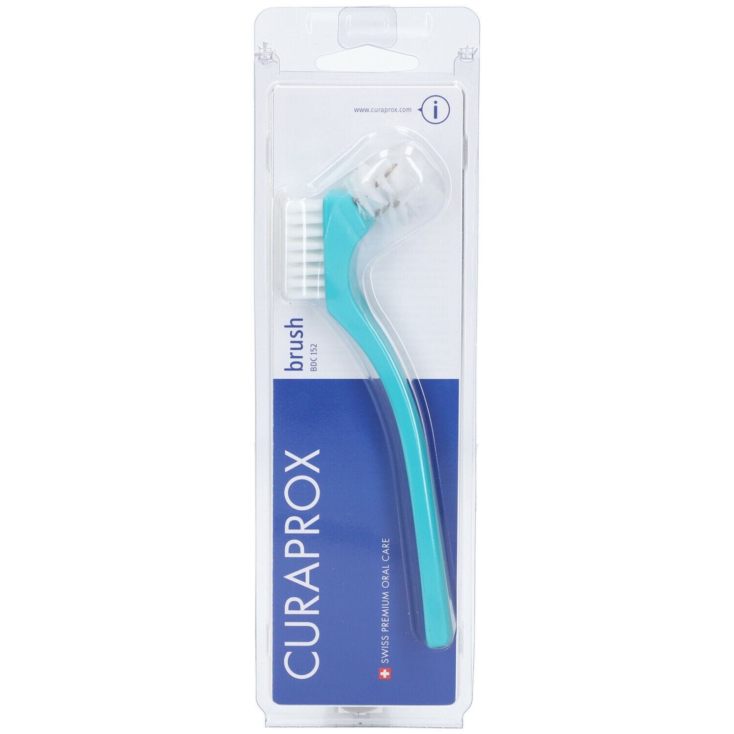 Curaprox Bdc Spazzolino Brevettato Per Dentiere 1 Pezzo Colore Azzurro