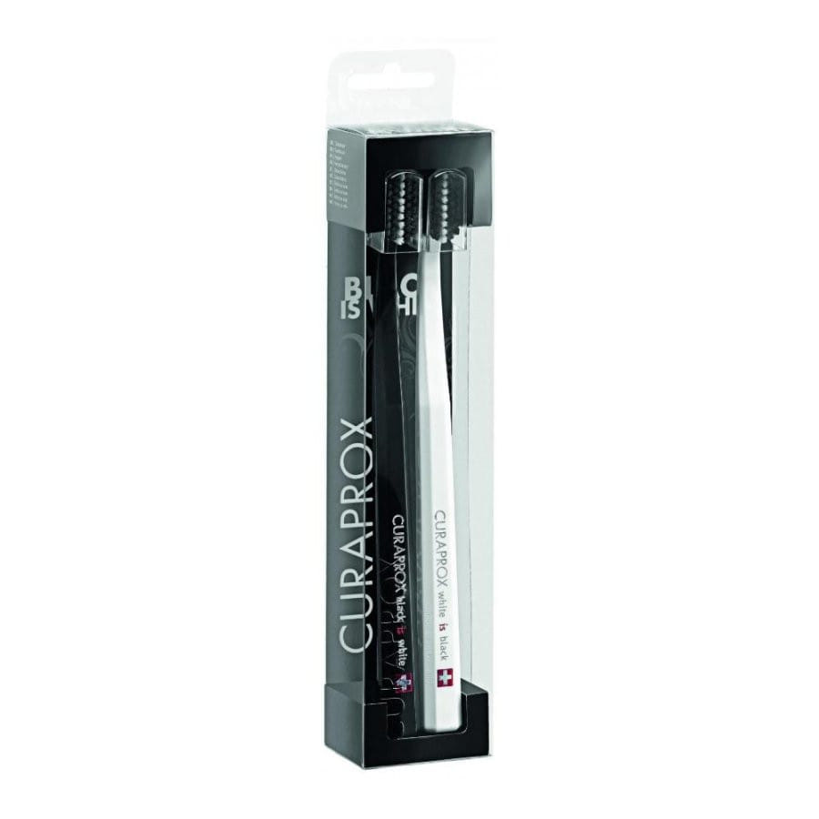 Spazzolino Curaprox White Is Black White/Black 2 Pezzi