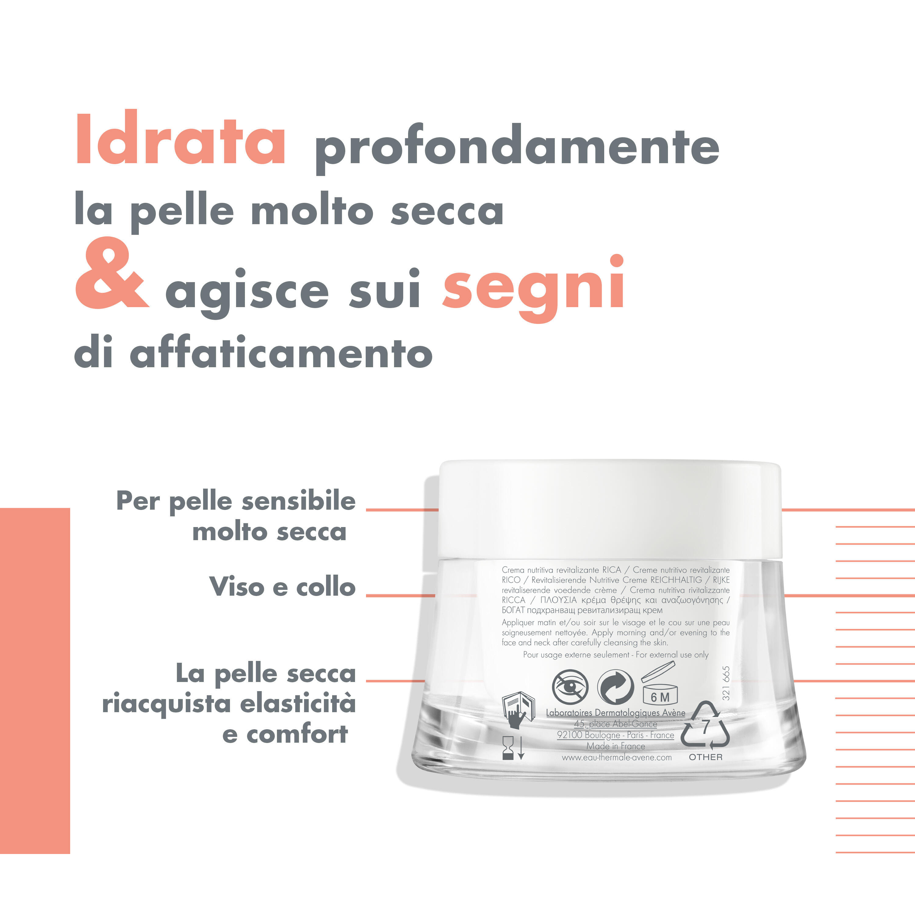 AVENE CREMA NUTRITIVA RIVITALIZZANTE RICCA 50 ML