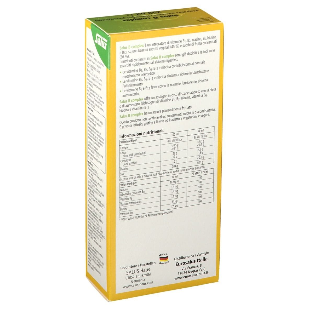 B COMPLEX SALUS 250 ML