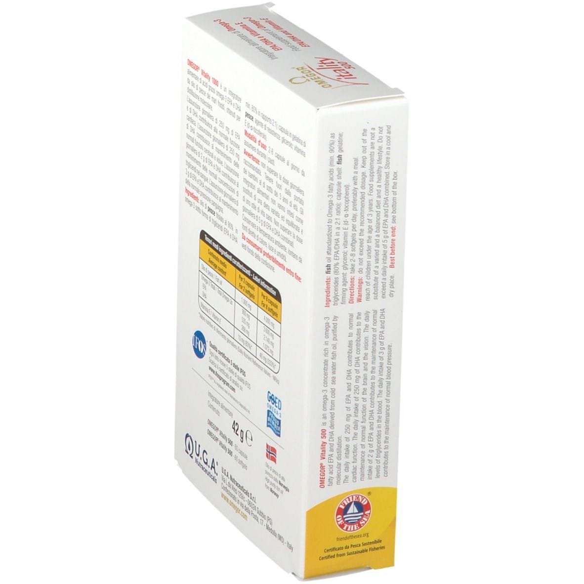 OMEGOR VITALITY 500 60 CAPSULE