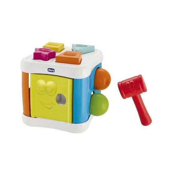 Chicco Gioco 2 In 1 Cubo Incastra & Martella