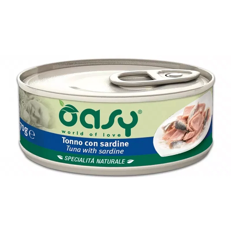 Oasy Wet Cat Tonno/Sardine 70 G