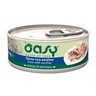 OASY WET CAT TONNO/SARDINE 70 G