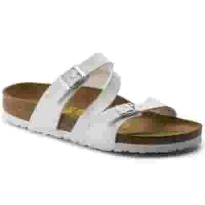 SCARPA BIRKENSTOCK SALINA METALLIC STONES WHITE MICROFIBRE 33