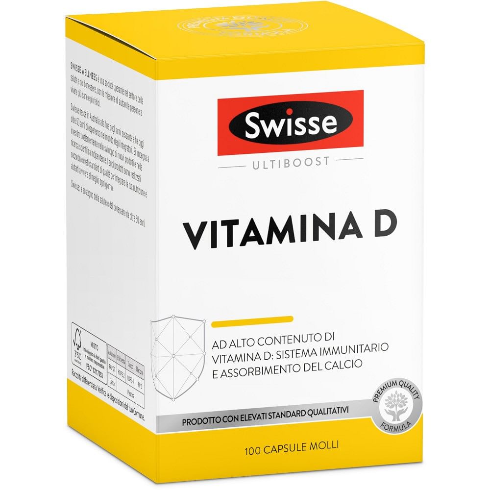 Swisse Vitamina D 100 Capsule Molli