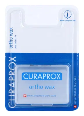 CURAPROX ORTHO WAX 7 PEZZI 46X4 MM DI CERA ORTODONTICA CURAPROX ORTHO WAX 7 PEZZI 46X4 MM DI CERA ORTODONTICA