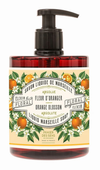 PANIER DES SENS ABSOLUES SAVON LIQUIDE DE MARSEILLE FLEUR D'ORANGER 500 ML