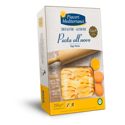 PIACERI MEDITERRANEI TAGLIATELLE UOVO 250 G NATURALMENTE PRIVO DI LATTOSIO