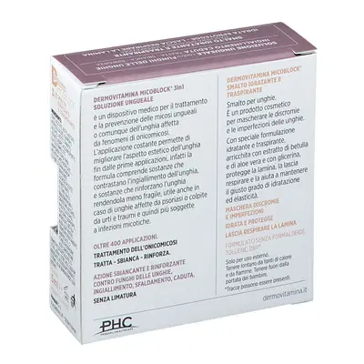 DERMOVITAMINA MICOBLOCK 3 IN 1 TRATTA E COLORA SOLUZIONE UNGUEALE 7 ML + SMALTO IDRATANTE TRASPIRANTE 5 ML DERMOVITAMINA MICOBLOCK 3 IN 1 TRATTA E COLORA SOLUZIONE UNGUEALE 7 ML + SMALTO IDRATANTE TRASPIRANTE 5 ML