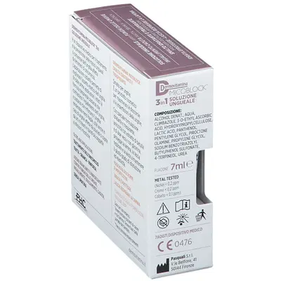DERMOVITAMINA MICOBLOCK 3 IN 1 TRATTA E COLORA SOLUZIONE UNGUEALE 7 ML + SMALTO IDRATANTE TRASPIRANTE 5 ML DERMOVITAMINA MICOBLOCK 3 IN 1 TRATTA E COLORA SOLUZIONE UNGUEALE 7 ML + SMALTO IDRATANTE TRASPIRANTE 5 ML