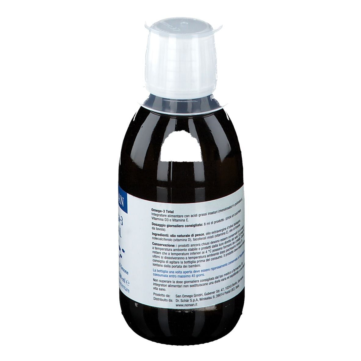 NORSAN OMEGA 3 TOTAL 200 ML GUSTO LIMONE