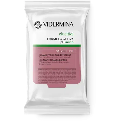 VIDERMINA CLX ATTIVA 15 SALVIETTE INTIME DETERGENTI VIDERMINA CLX ATTIVA 15 SALVIETTE INTIME DETERGENTI