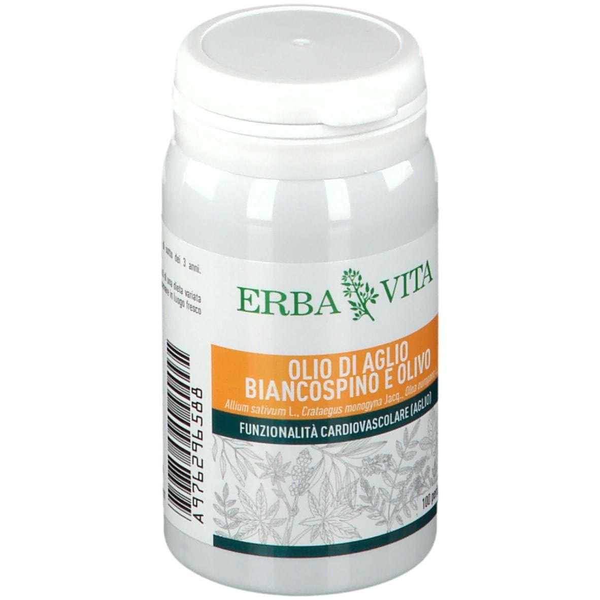 OLIO DI AGLIO BIANCOSPINO E OLIVO 100 PERLE