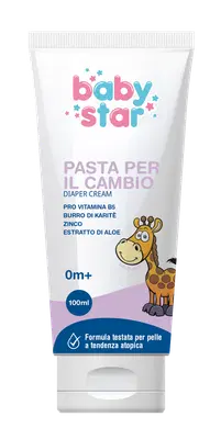 BABYSTAR PASTA ALL'OSSIDO DI ZINCO 100 ML BABYSTAR PASTA ALL'OSSIDO DI ZINCO 100 ML