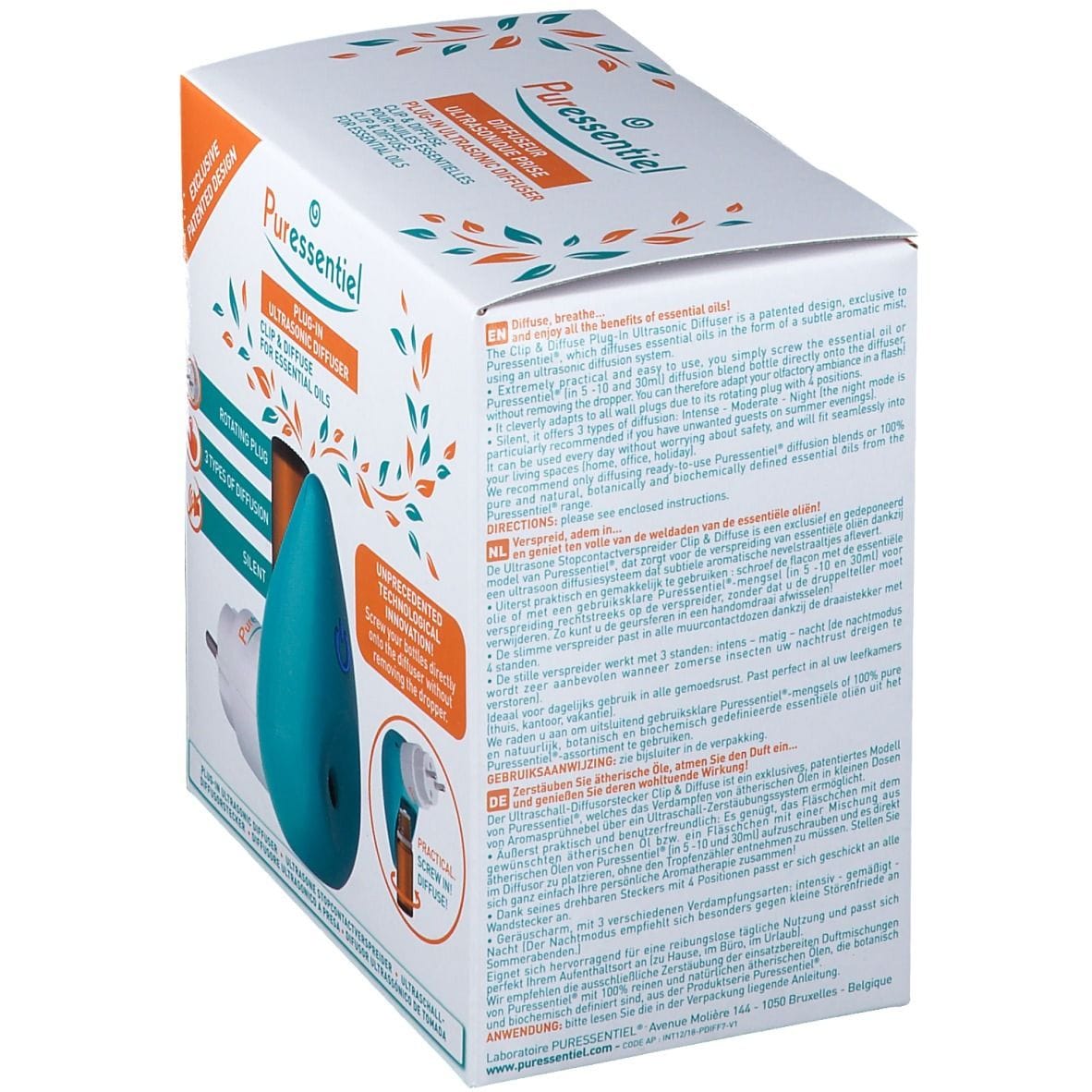 PURESSENTIEL DIFFUSORE CLIP & DIFFUSORE