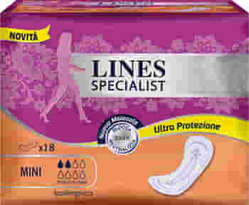 LINES SPECIALIST PANNOLONE MINI FARMA 18 PEZZI