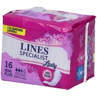 ASSORBENTI PER INCONTINENZA LINES SPECIALIST LADY MINI PLUS 16 PEZZI