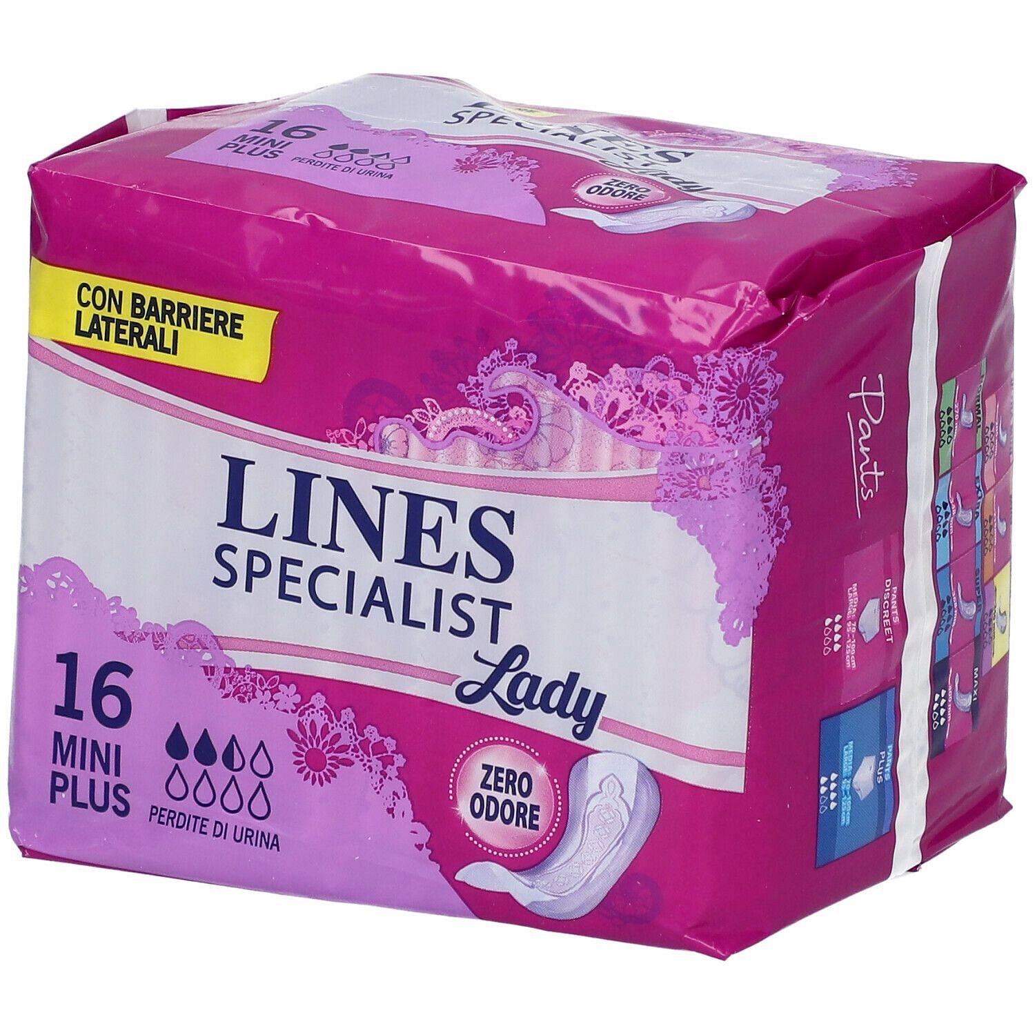 Assorbenti Per Incontinenza Lines Specialist Lady Mini Plus 16 Pezzi