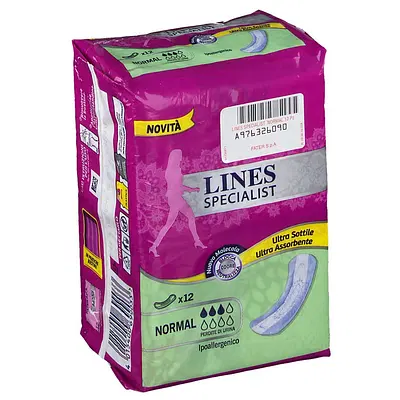 LINES SPECIALIST PANNOLONE NORMAL FARMA 12 PEZZI LINES SPECIALIST PANNOLONE NORMAL FARMA 12 PEZZI