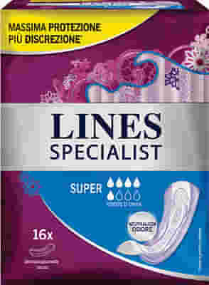 LINES SPECIALIST PANNOLONE SUPER FARMA 16 PEZZI