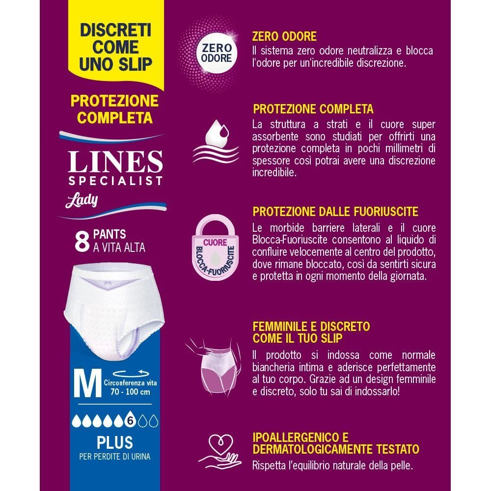 LINES SPECIALIST PANTS PLUS M FARMA 8 PEZZI