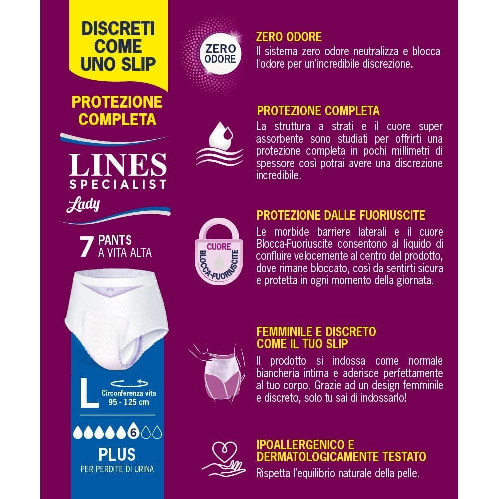 LINES SPECIALIST PANTS PLUS L FARMA 7 PEZZI