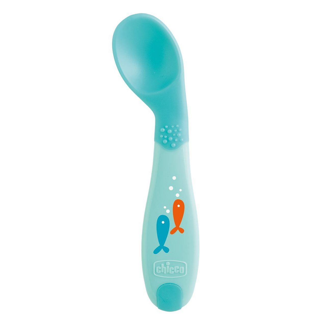 Chicco Cucchiaio Angolato 8 M+ Azzurro