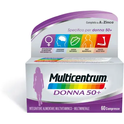 MULTICENTRUM DONNA 50+ 60 COMPRESSE MULTICENTRUM DONNA 50+ 60 COMPRESSE