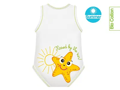 BODY 0/36M BIO COTTON SUMMER SEALIFE STELLA MARINA BODY 0/36M BIO COTTON SUMMER SEALIFE STELLA MARINA