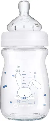 BEBE CONFORT BIBERON IN VETRO DA 130 ML TETTARELLA IN SILICONE T0 SWEET BUNNY BEBE CONFORT BIBERON IN VETRO DA 130 ML TETTARELLA IN SILICONE T0 SWEET BUNNY