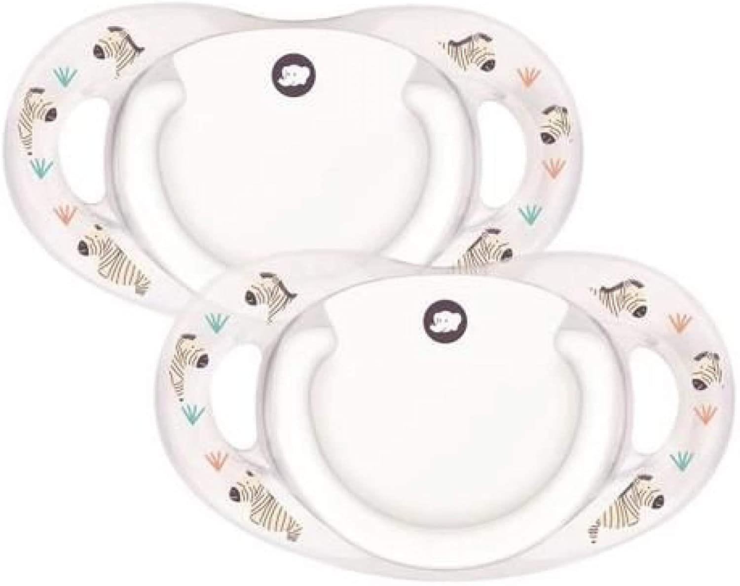 Bebe Confort Succhietto In Silicone 0/6 Mesi Savannah Bianco 2 Pezzi
