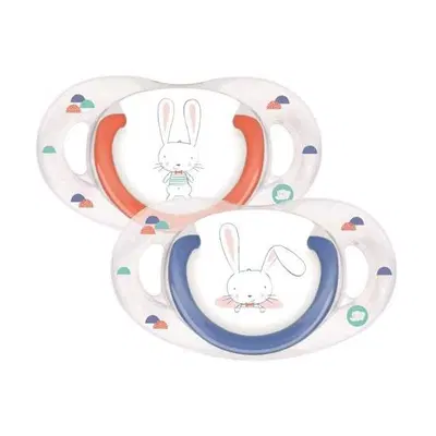 BEBE CONFORT SUCCHIETTO IN SILICONE 0/6 MESI SWEET BUNNY BLU/ROSSO 2 PEZZI BEBE CONFORT SUCCHIETTO IN SILICONE 0/6 MESI SWEET BUNNY BLU/ROSSO 2 PEZZI