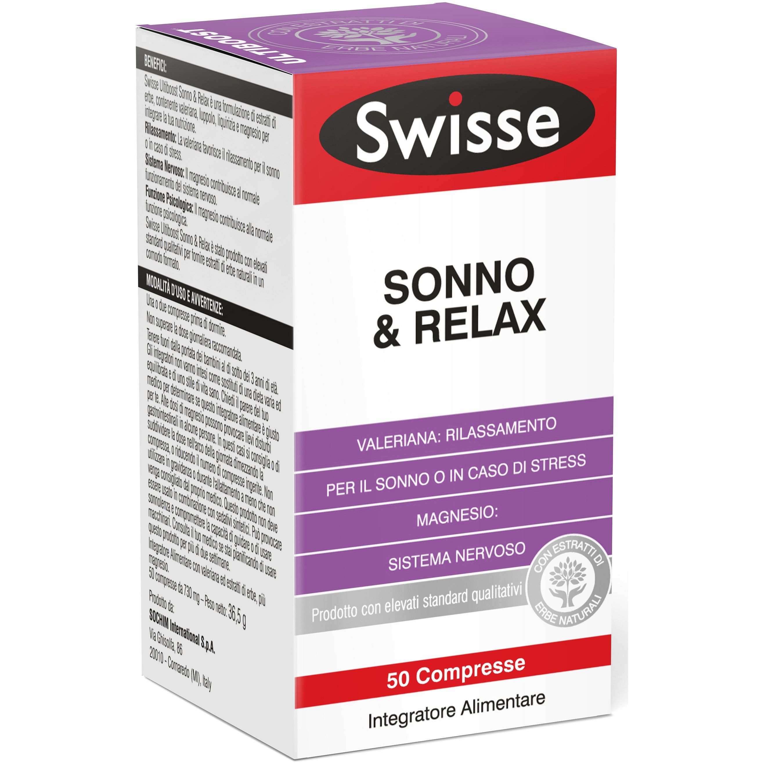 Swisse Sonno&Relax 50 Compresse