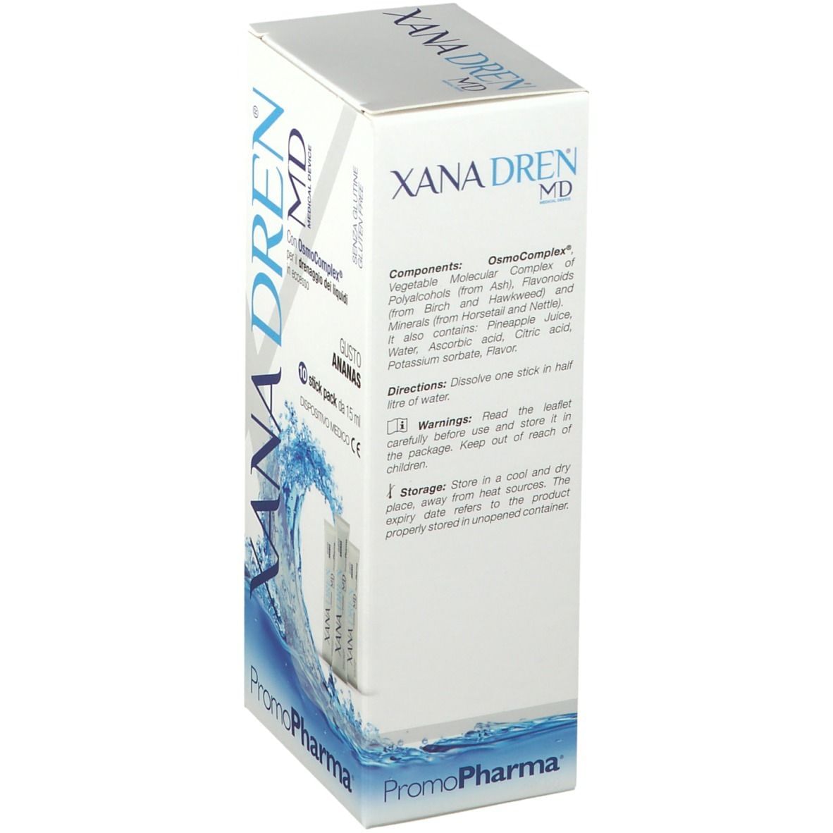 XANADREN ANANAS 10 STICK PACK X 15 ML