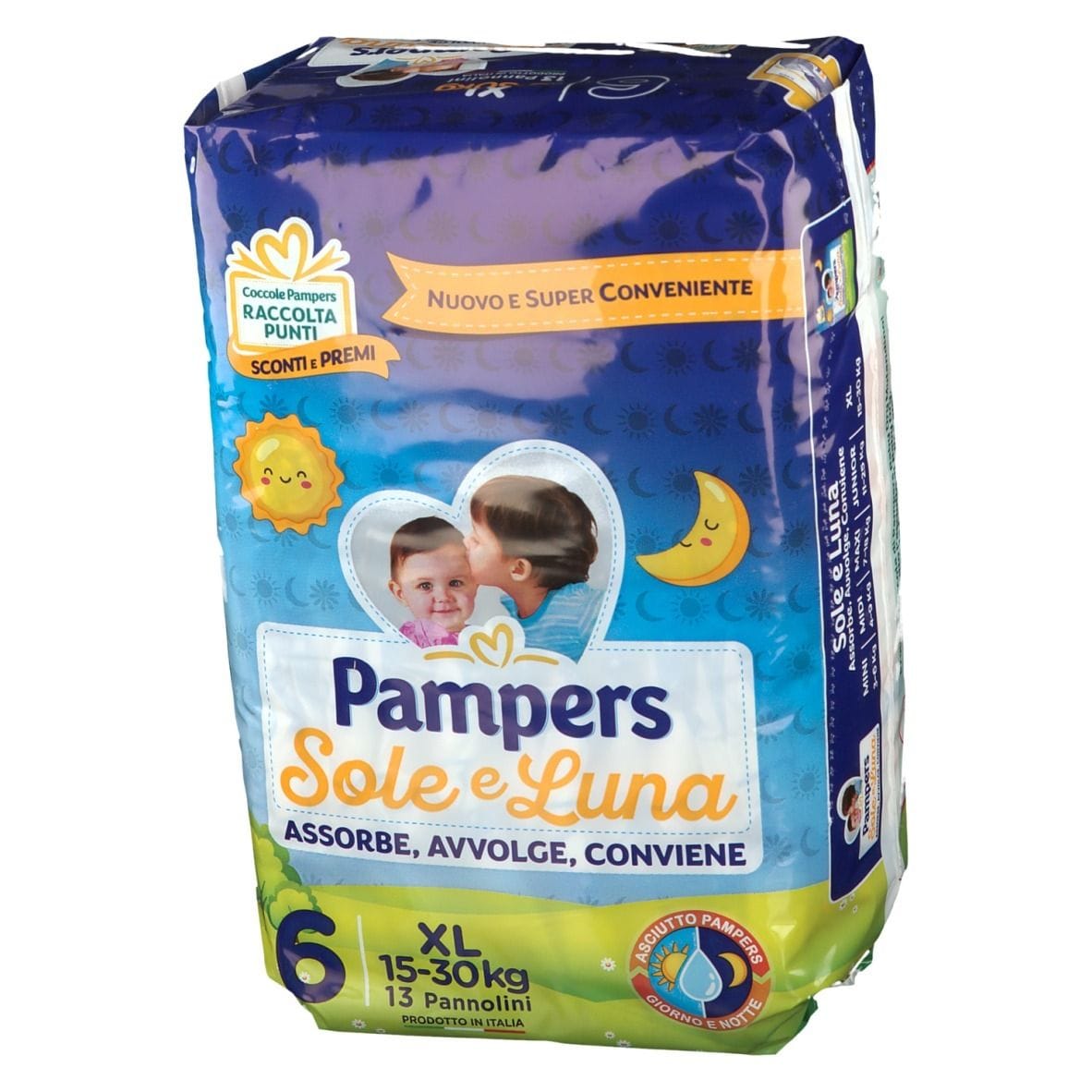 PAMPERS SOLE E LUNA XL 13 PEZZI
