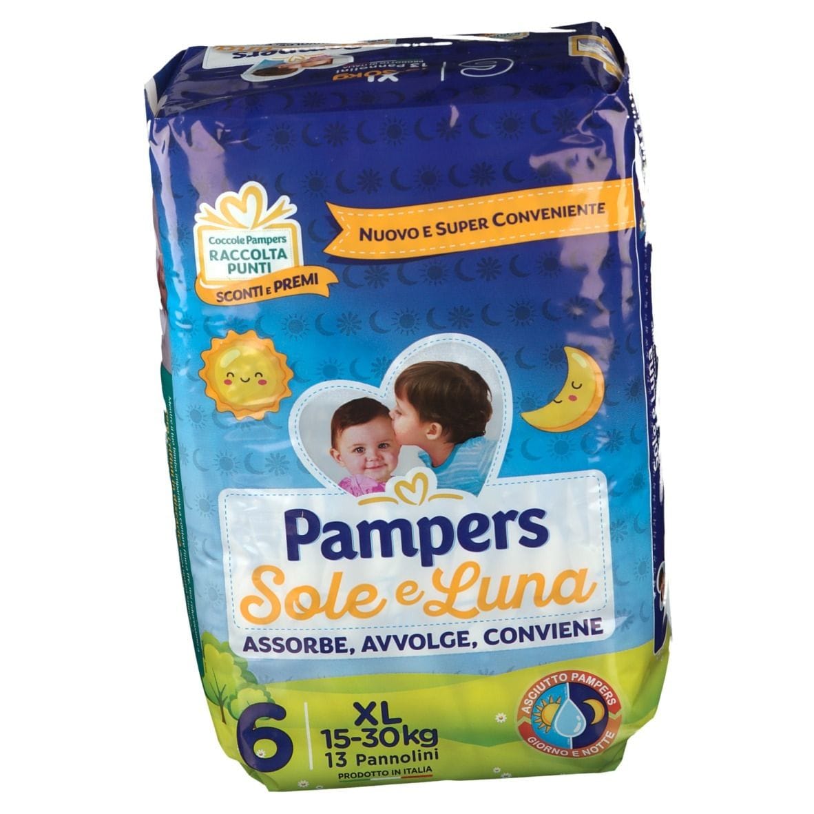 PAMPERS SOLE E LUNA XL 13 PEZZI