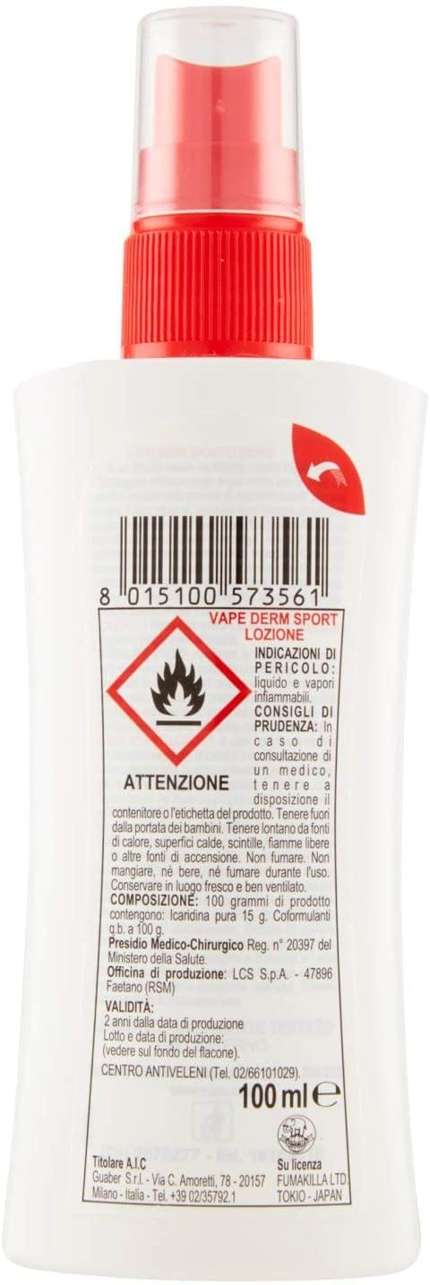VAPE DERM SPORT LOZIONE 100 ML